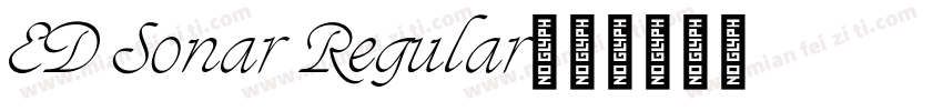 ED Sonar Regular字体转换